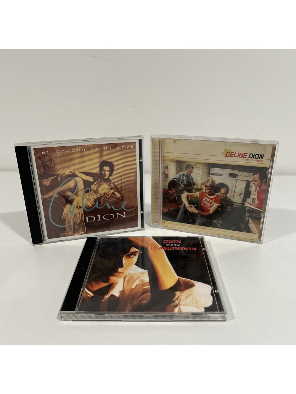 Celine Dion 4 CD Album Lot One Heart Dion Chante Plamondon Colour My Love